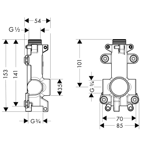 HYLLY HANSGROHE 40877180 AXOR STARCK