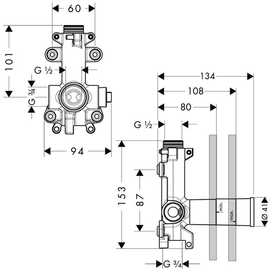 PIILOASENNUSSUIHKU HANSGROHE 28486180 AXOR STARCK