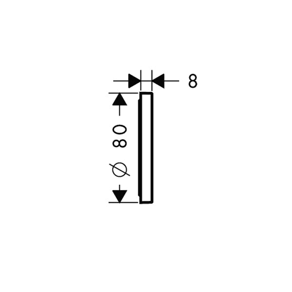 KOROTUSKAPPALE HANSGROHE 98681000 SHOWERPIPE