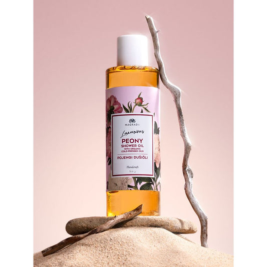 Peony Shower Oil With Organic Fruit Oils - 200 ml
