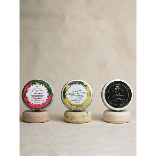 Clarifying Solid Shampoo With Rhubarb Extract