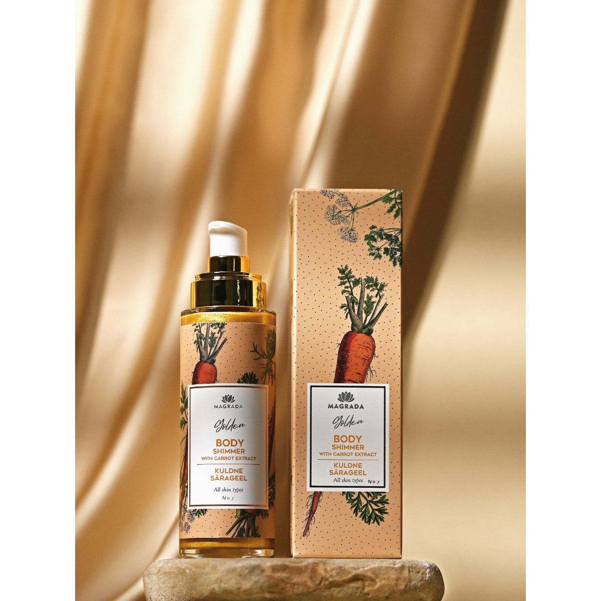 Golden Shimmer Gel With Carrot Extract - 100 ml