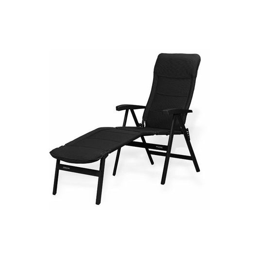 Westfield Avantgard Noblesse Grande -leirintätuoli + Breeze-jalkatuki 150 kg - Musta