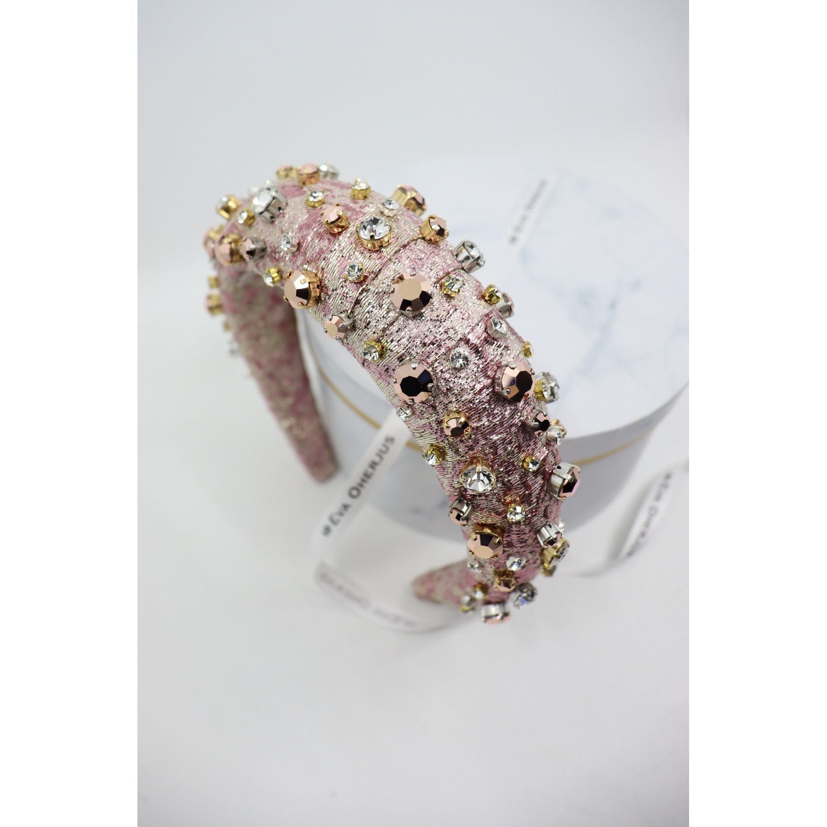 High Headband Abby with Swarovski and Preciosa Crystals