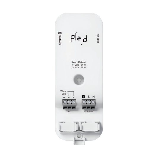 ELEKTR. LIITÄNTÄLAITE PLEJD LED-DRIVER 75W,12/24VDC,TW,BT