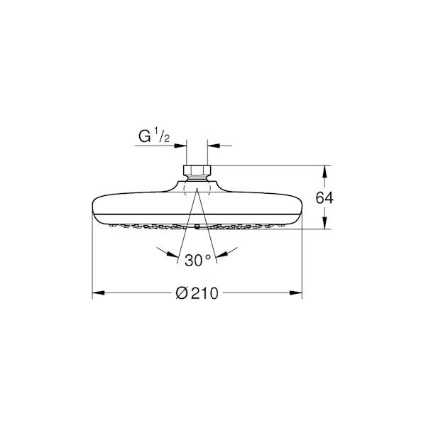 SUIHKULAUTANEN GROHE 26415000 VITALIO START 210