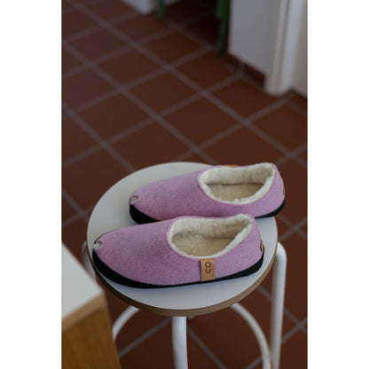 TOKU Budapest Slippers with Lambswool - Light Pink