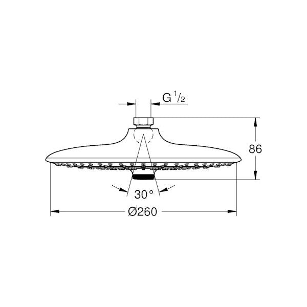 SUIHKULAUTANEN GROHE 26462000 VITALIO JOY 260 3 JET