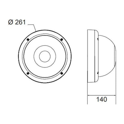 PINTA-ASENNUSVALAISIN JUSTUS IP65 R 20W/840 1650LM VALKOINEN