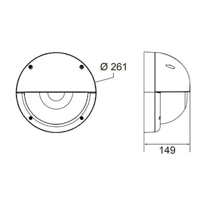 PINTA-ASENNUSVALAISIN JUSTUS IP65 R EYE 20W/840 800 lm ANTRASIITTI