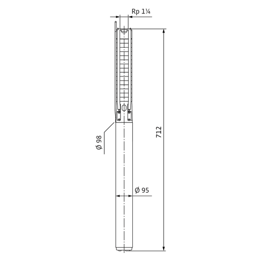 PORAKAIVOPUMPPU WILO TWI 4.01-14-DM-C 3-V K+V 50m