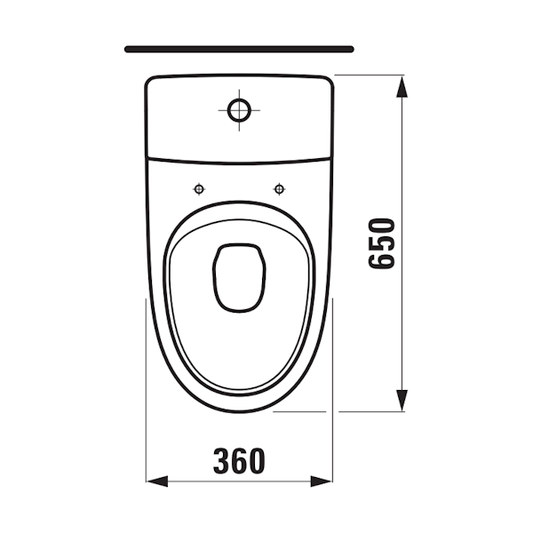 WC-ISTUIN EI KANTTA LAUFEN KOMPAS KORKEA PIILO S RIMLESS