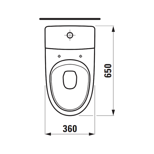WC-ISTUIN EI KANTTA LAUFEN KOMPAS AVOIN S RIMLESS