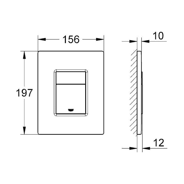 HUUHTELUPAINIKE GROHE 38732000 SKATE COSMO KROMI