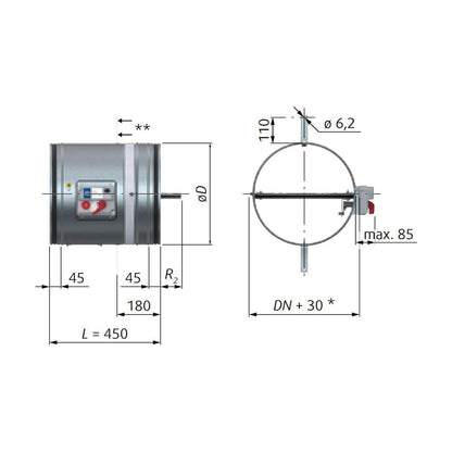 PALOPELTI LINDAB FDR3G-630-EI60/90/120 S