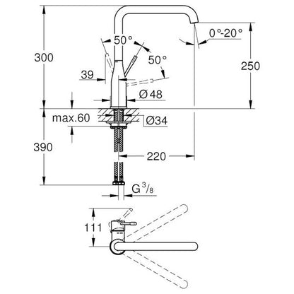 KEITTIÖHANA GROHE 30526000 ESSENCE