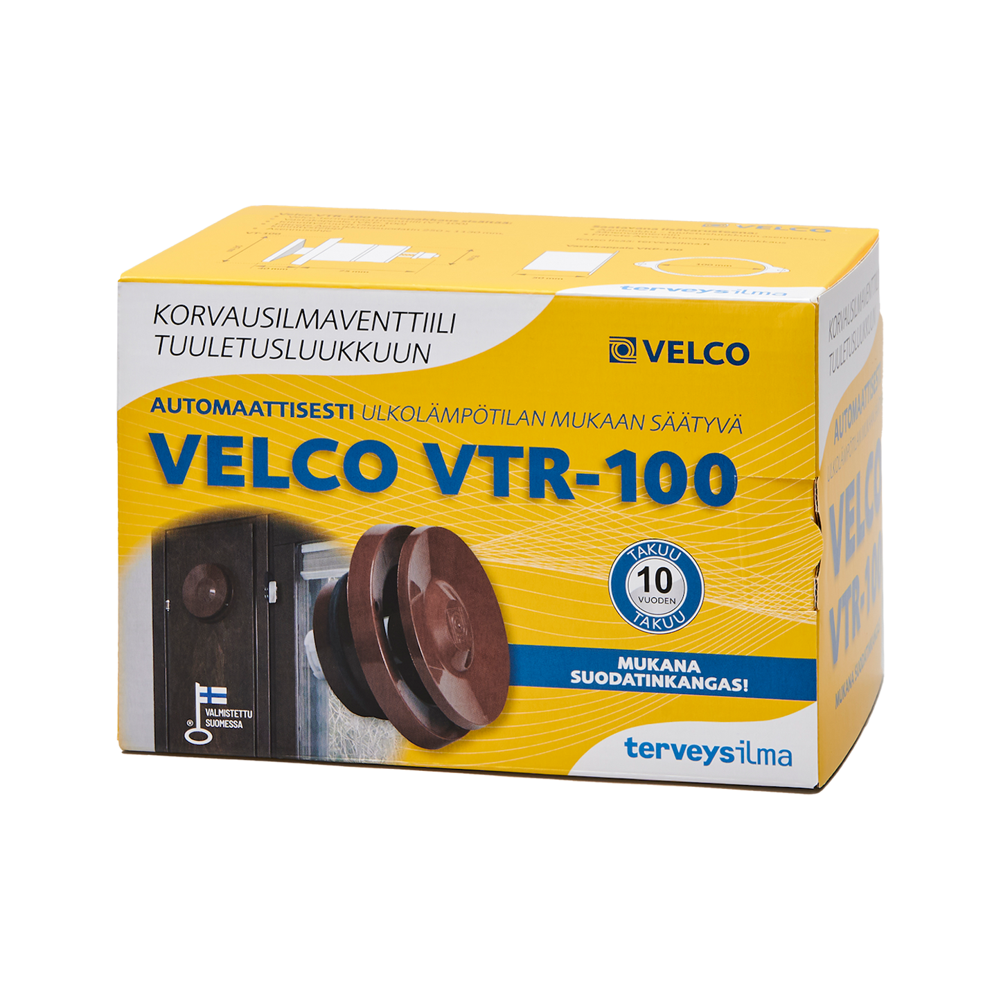 KORVAUSILMAVENTTIILI VELCO VTR-100 RUSKEA