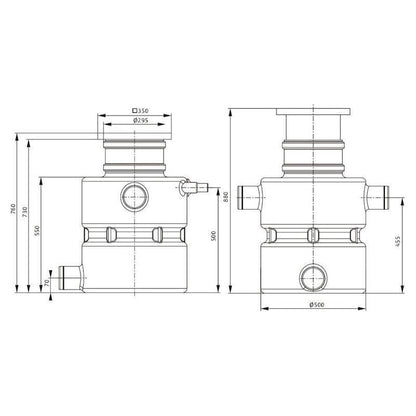 LATTIAKAIVOPUMPPAAMO WILO DRAINLIFT BOX 32/8 1-V.