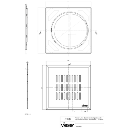 NELIÖKANSI VIESER 197x197 LINK TERÄSKEHYS