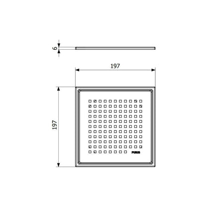 NELIÖKANSI PURUS DESIGN 200x200 NELIÖ CHESS RST