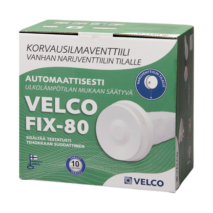 KORVAUSILMAVENTTIILI VELCO FIX-80