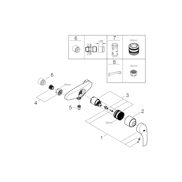 SUIHKUHANA GROHE 23949002 EUROSMART