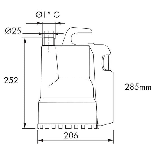 TYHJENNYSPUMPPU SIMACO EGO 500 GI LS HI-FI 1-V