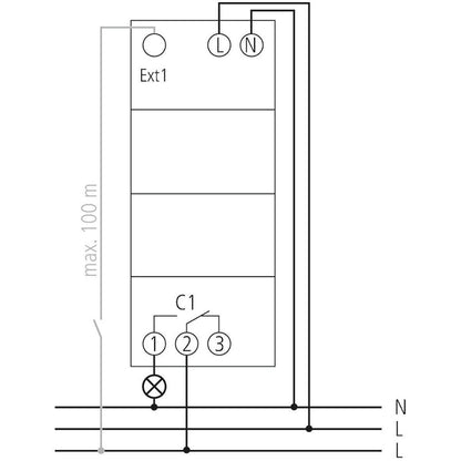 KELLOKYTKIN DIGIT. THEBEN TR 611 TOP3 vko ohj. 1-kan 16A