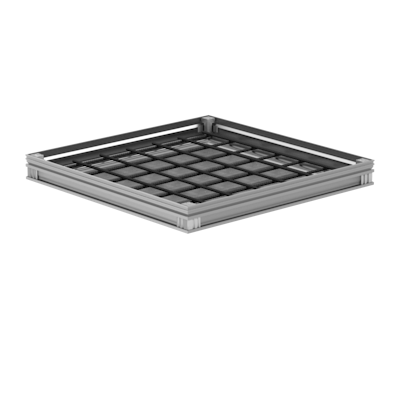 LATTIALUUKKU ACO 400x400x72,5mm UNIFACE M125 AL 3308490 | 3308490 | 8590830081383 | ACO | Kotikauppa