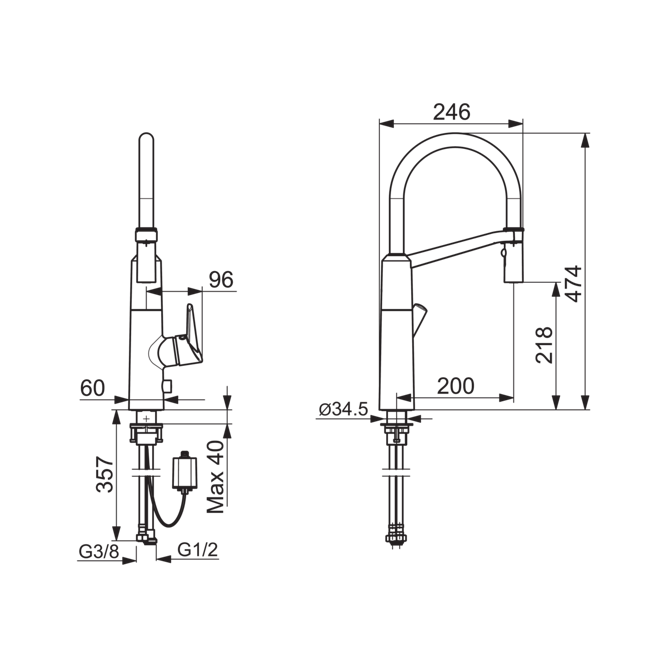 KEITTIÖHANA ORAS 2739F OPTIMA PKV 6V (6219130)