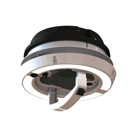 Airxcel Maxxfan Dome -kattotuuletin / sivuseinätuuletin 12 V LED-valaistuksella, musta