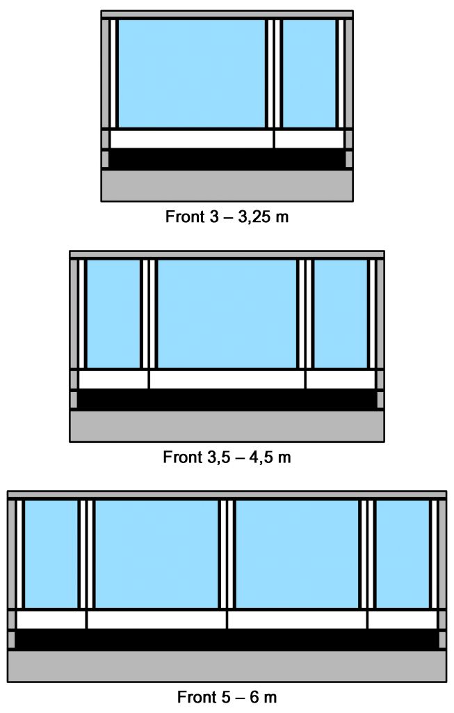 Etuseinä Thule Residence G3 375 cm