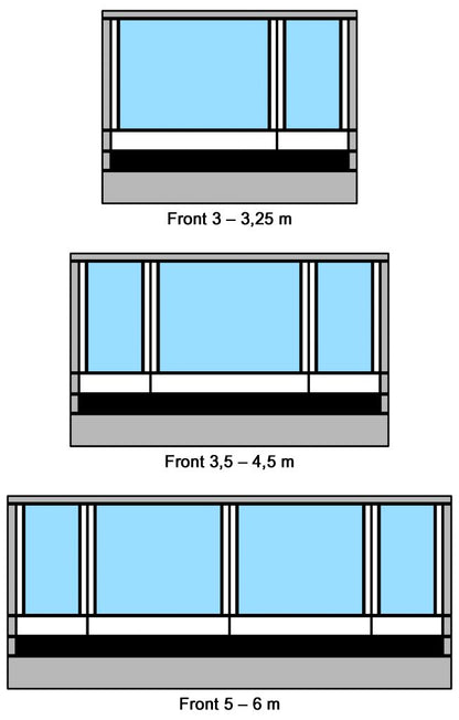 Etuseinä Thule Residence G3 400 cm