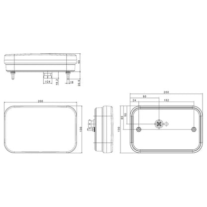 Takavalo led oikea FT-270 5-nap bajonet 12-15V