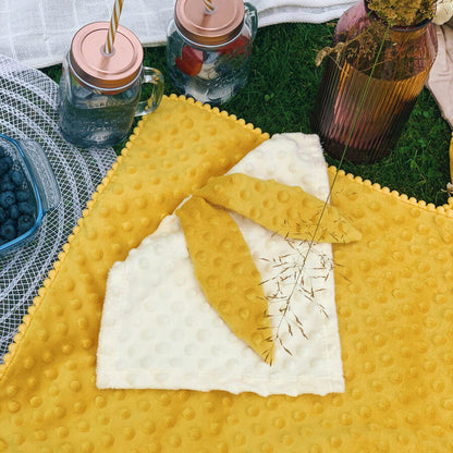 2in1 Blanket with Baby Comforter - Mustard - Kotikauppa