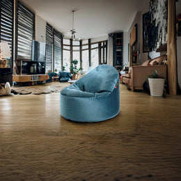 Säkkituoli Qubo™ Cuddly 80 Indigo FRESH FIT