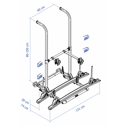 Thule polkupyöräteline Elite G2, Hymer Hooks