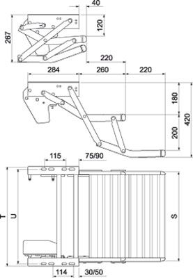 Thule astin Double Step 12V 380, kaksi askelmaa