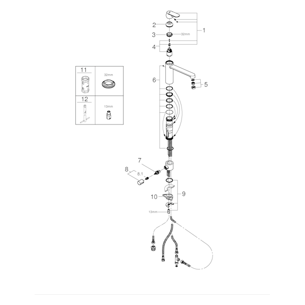 KEITTIÖHANA GROHE 31791000 ES COSMO PKV (6225108)