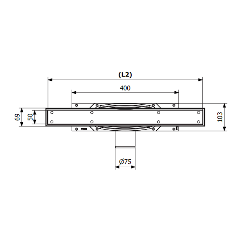 LATTIAKAIVO PURUS LINE 700mm 75 VAAKA TILE INSERT