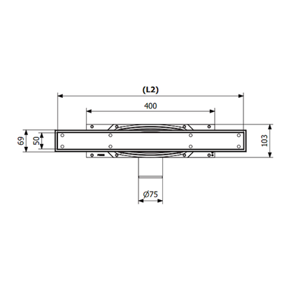 LATTIAKAIVO PURUS LINE 700mm 75 VAAKA TILE INSERT
