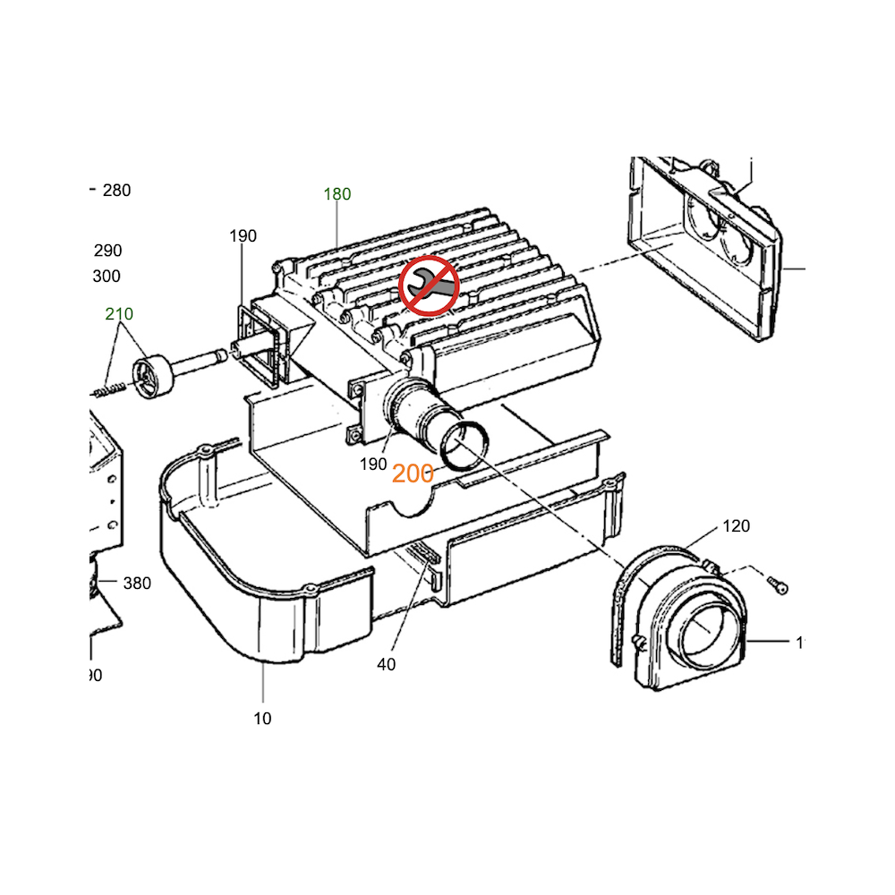 O-rengas Truma Combi / E 4000 40x2.5 mm VMQ