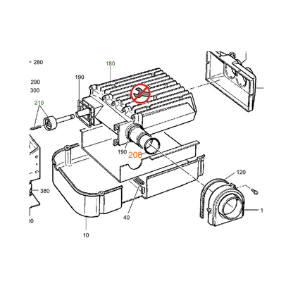 O-rengas Truma Combi / E 4000 40x2.5 mm VMQ