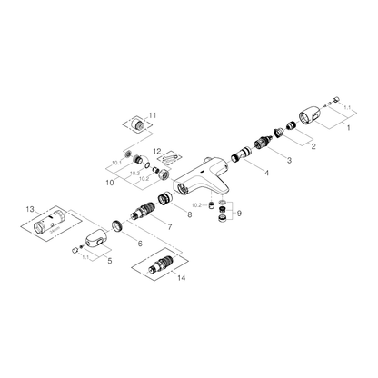 AMME- JA SUIHKUHANA GROHE 34761000 GROHTHERM 1000 JP