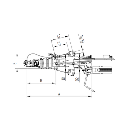 Työntöjarru knott KFG 35D-GF 3500KG