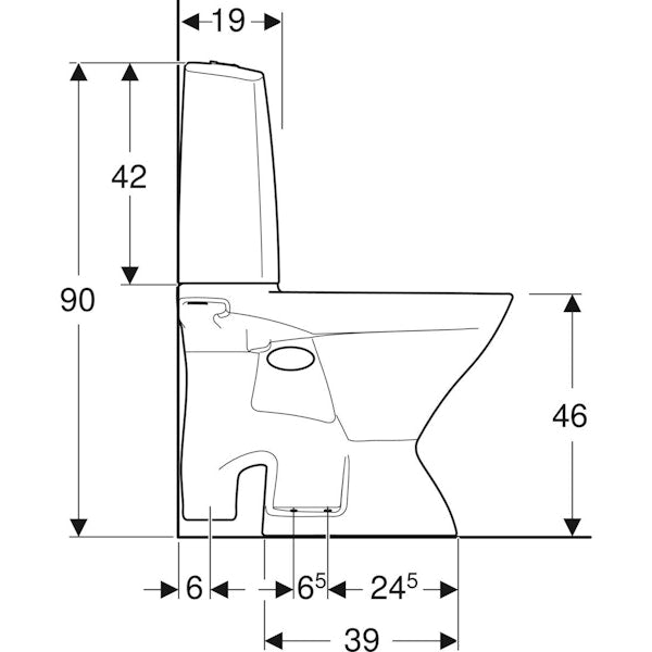 WC-ISTUIN EI KANTTA IDO 3526701101 GLOW KORK ISO J 1-T