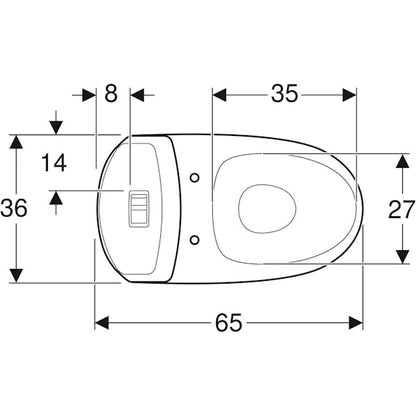 WC-ISTUIN EI KANTTA IDO 3561101101 SEVEN D KORKEA P 1T