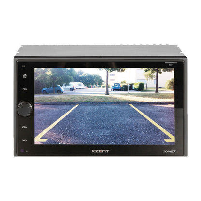 Xzent X-427 2-DIN multimediasoitin navigointi valmiudella
