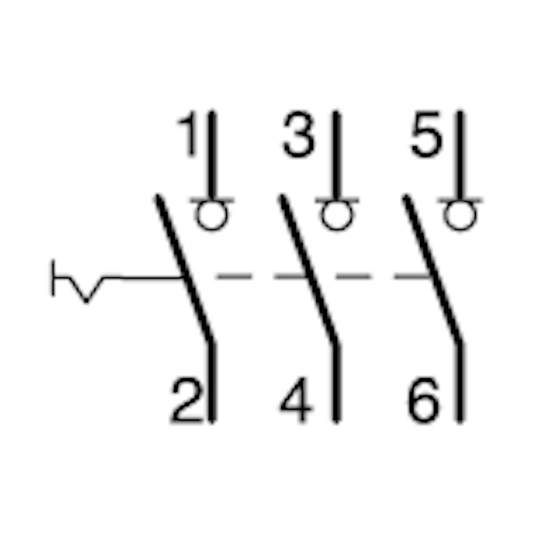 KUORMANKYTKIN VIPU HAGER SBN363 0-1 3N 63A 400VAC DIN