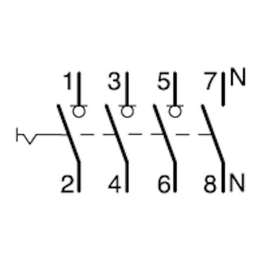 KUORMANKYTKIN VIPU HAGER SBN440 0-1 4N 40A 400VAC DIN